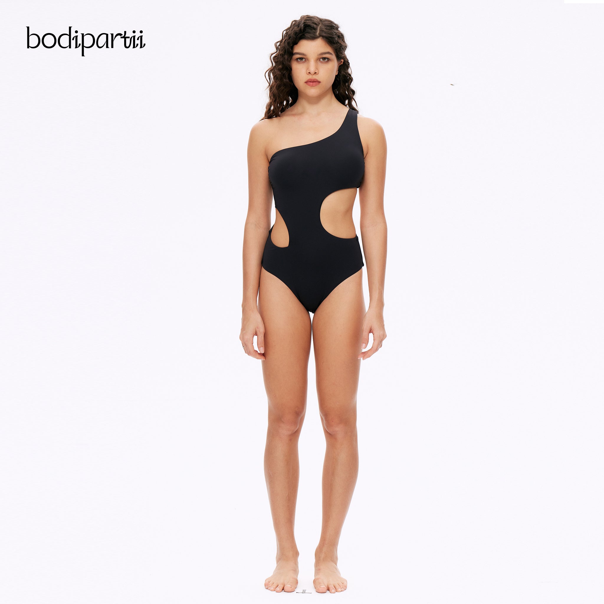 One Shoulder Cutout Monokini Swimsuit: Elegant & Slimming