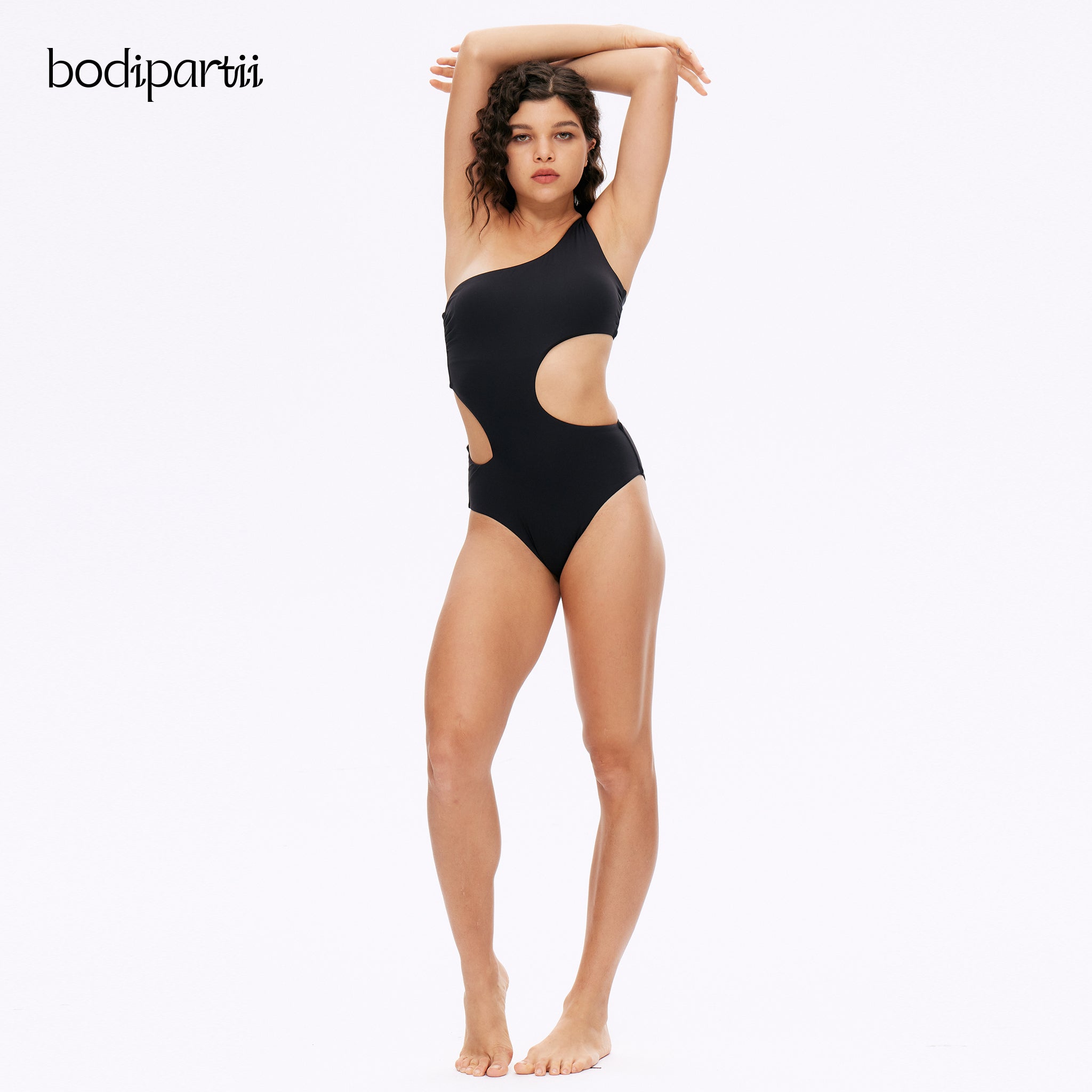 One Shoulder Cutout Monokini Swimsuit: Elegant & Slimming