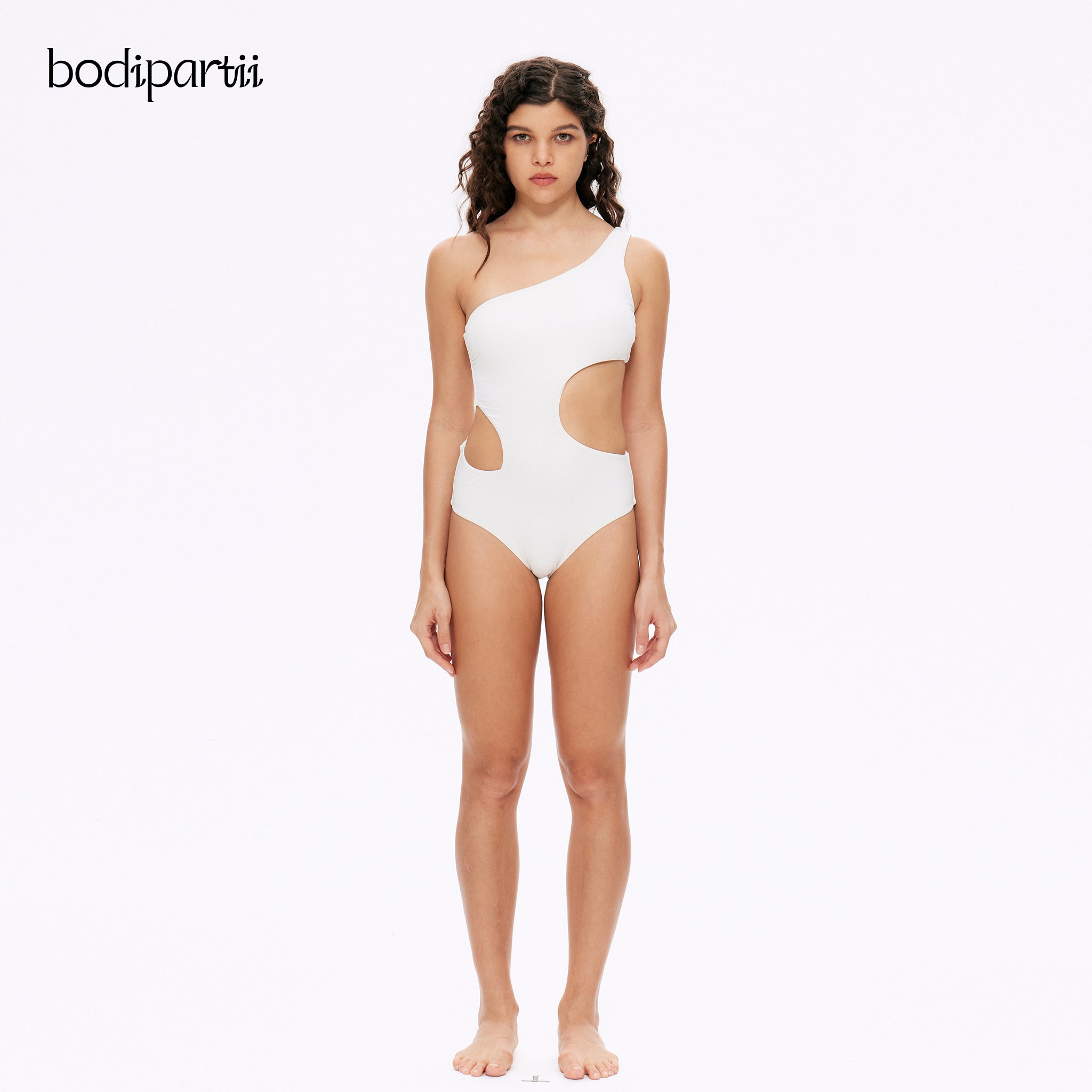 One Shoulder Cutout Monokini Swimsuit: Elegant & Slimming