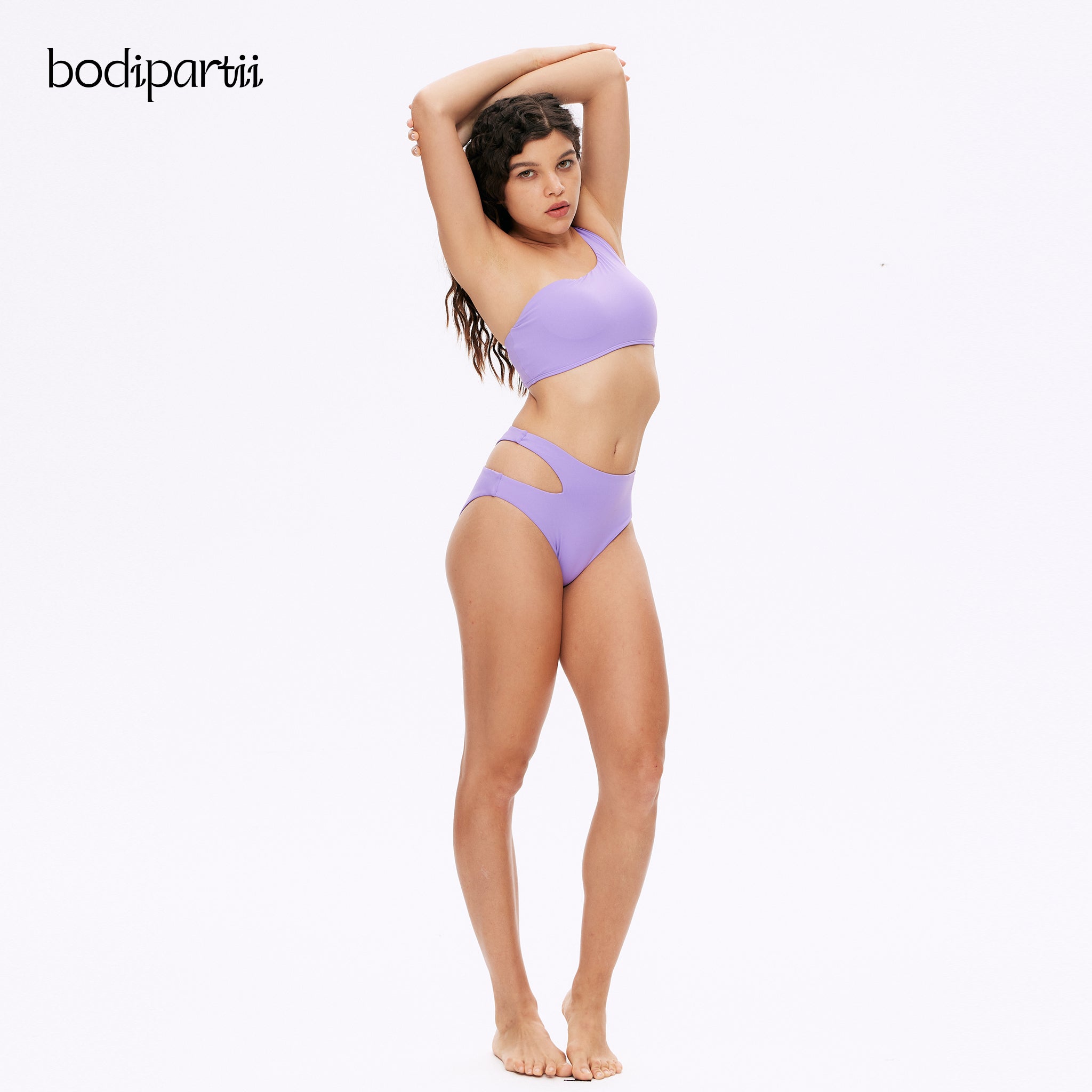 One Shoulder Cutout Bikini - Sexy Swimsuit