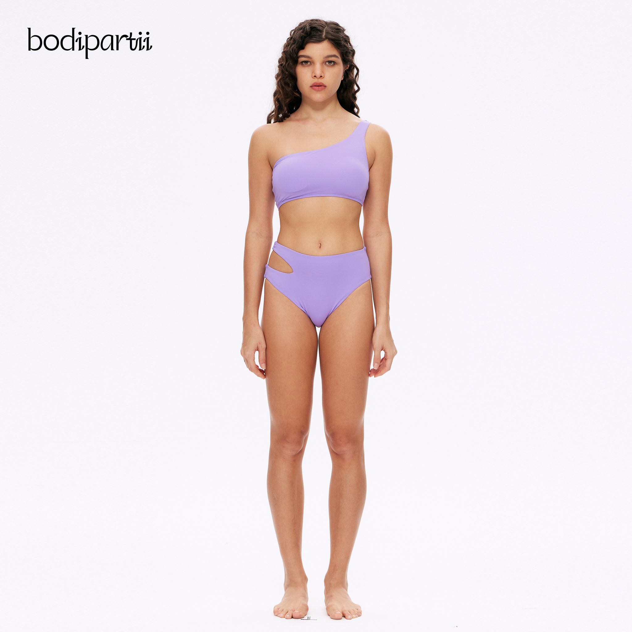 One Shoulder Cutout Bikini - Sexy Swimsuit