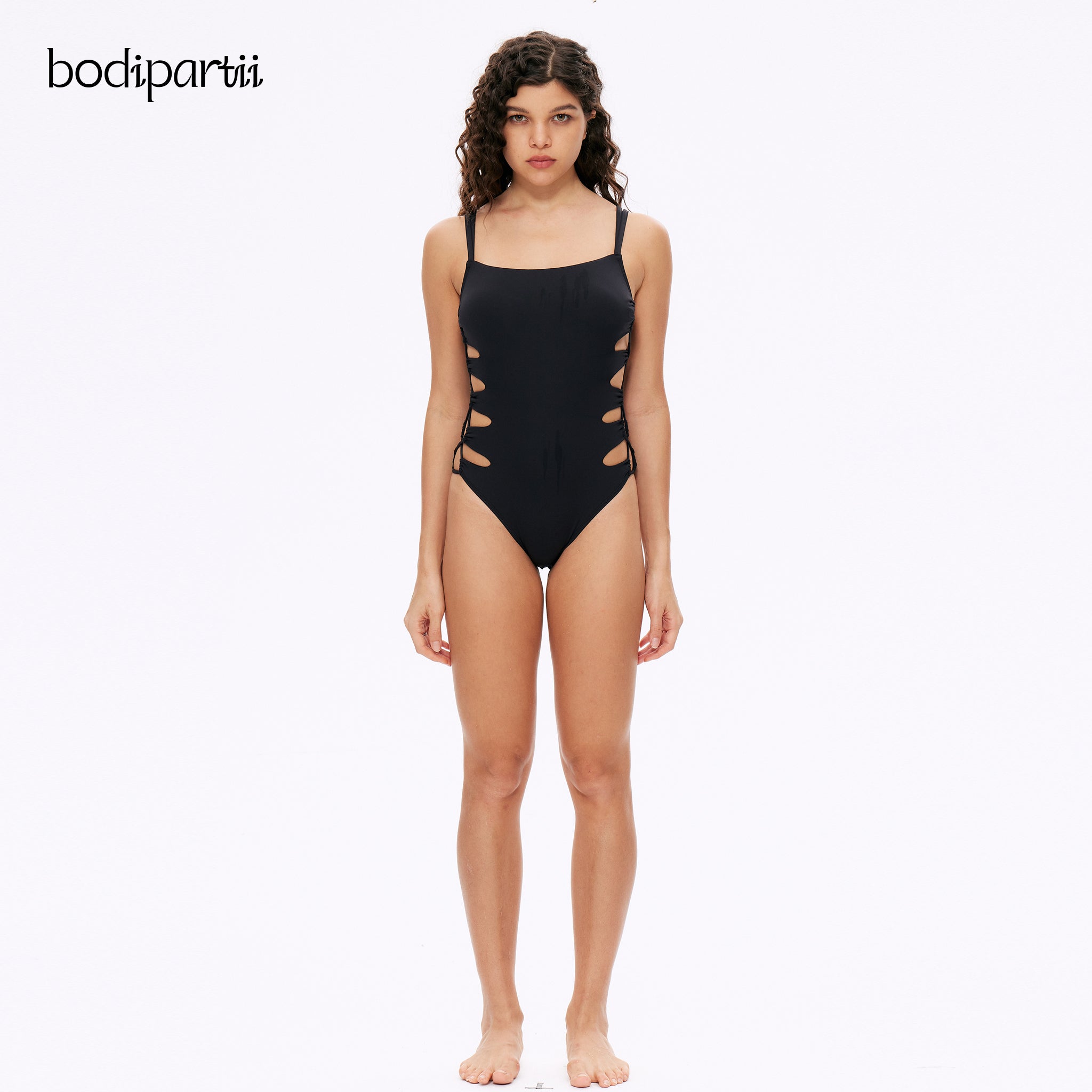 Elegant High Waisted One Piece Swimsuit